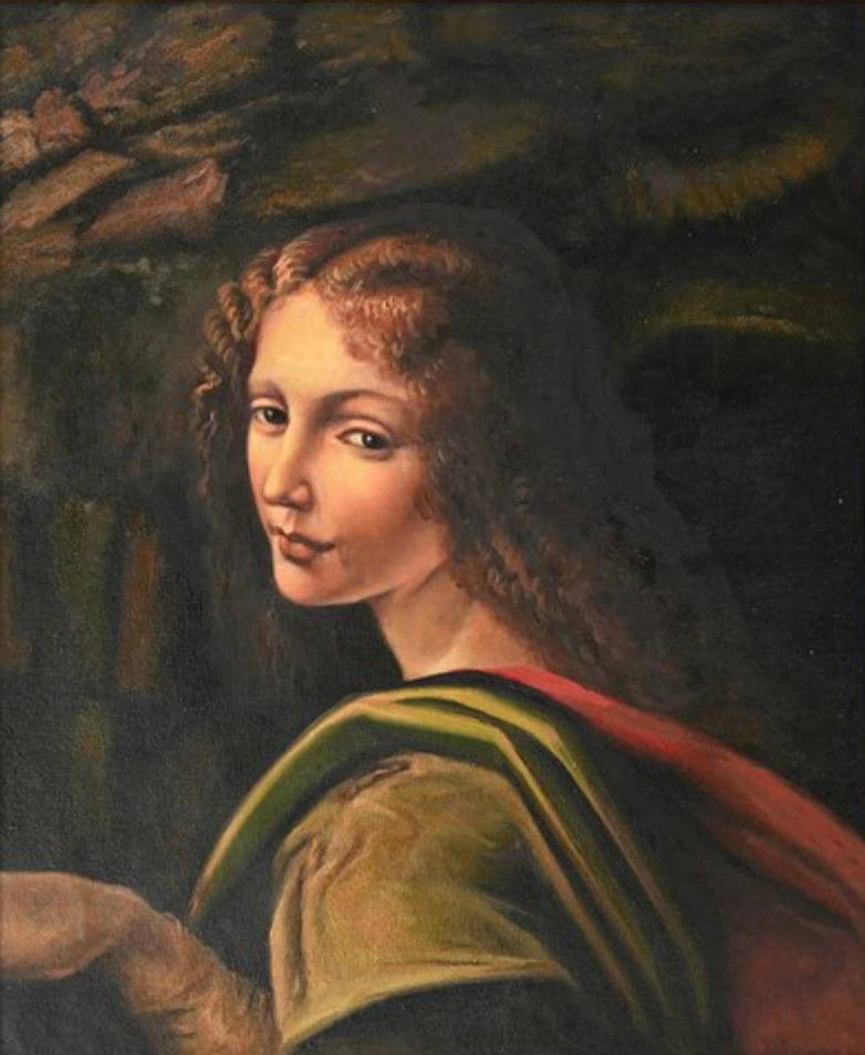 Leonardo Da Vinci "the Virgin Of The Rocks, 14801508" Painting Auction