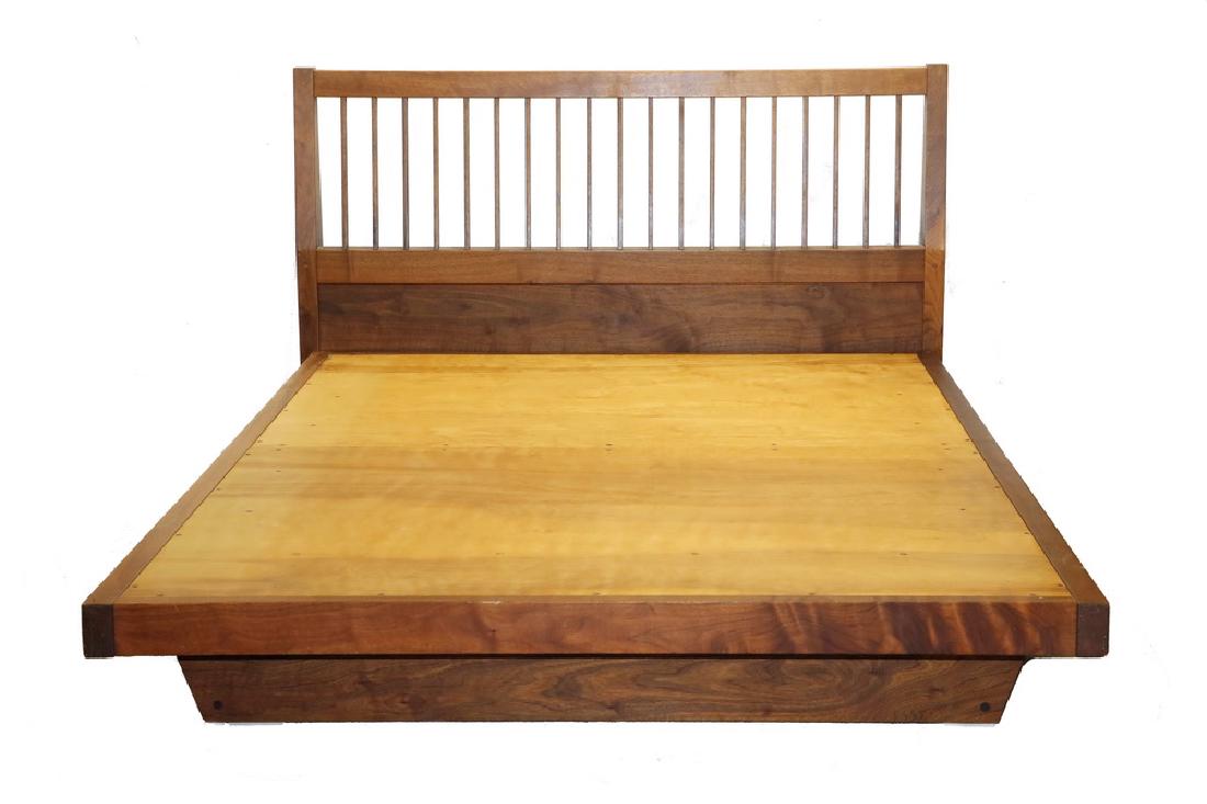 NAKASHIMA PEDESTAL BASE BED (1 of 2)