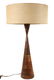NAKASHIMA STYLE TURNED WOOD TABLE LAMP WITH ORIGINAL