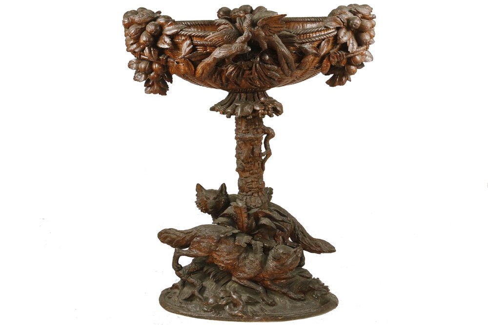 BLACK FOREST PEDESTAL JARDINIERE (1 of 10)