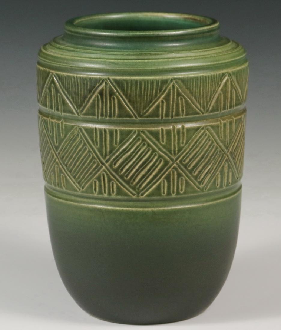 NORTH DAKOTA SCHOOL OF MINES POTTERY VASE, FLORA (1 of 2)