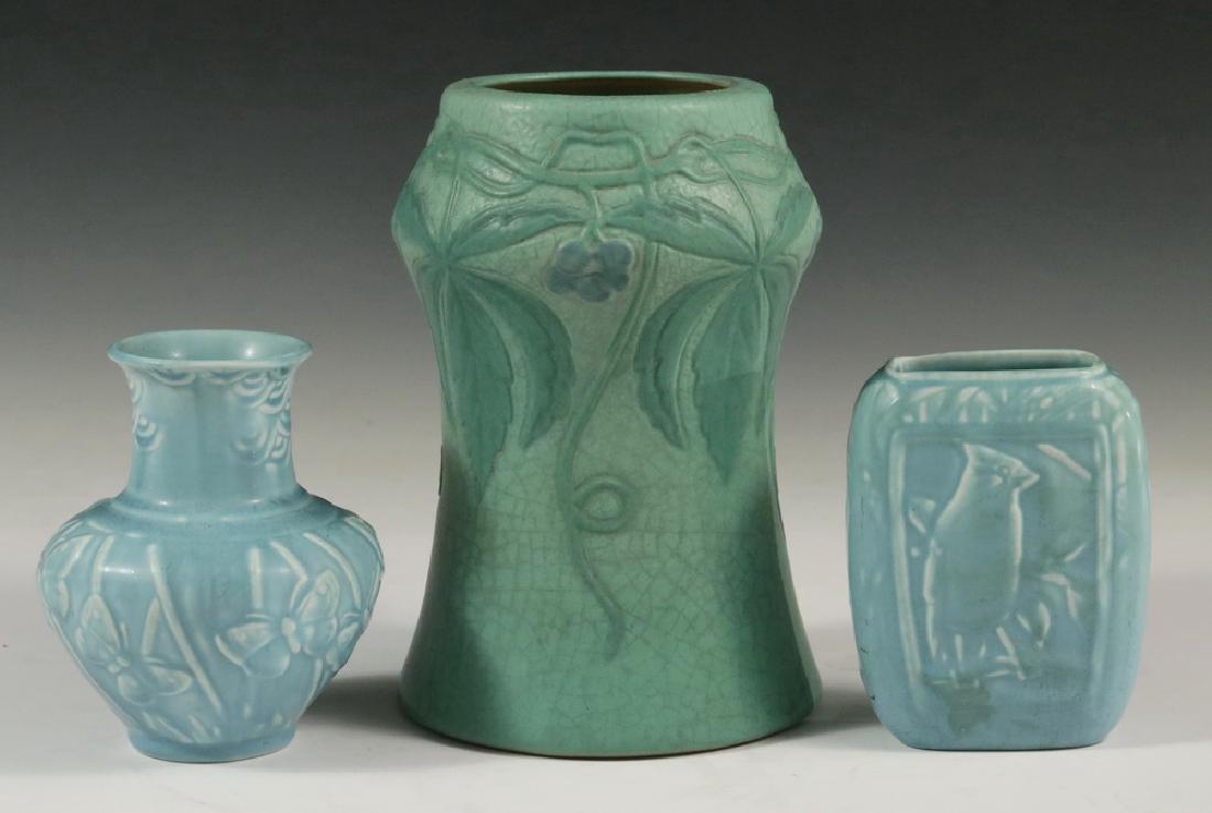 (3 PCS) ROOKWOOD & WELLER ART POTTERY (1 of 4)
