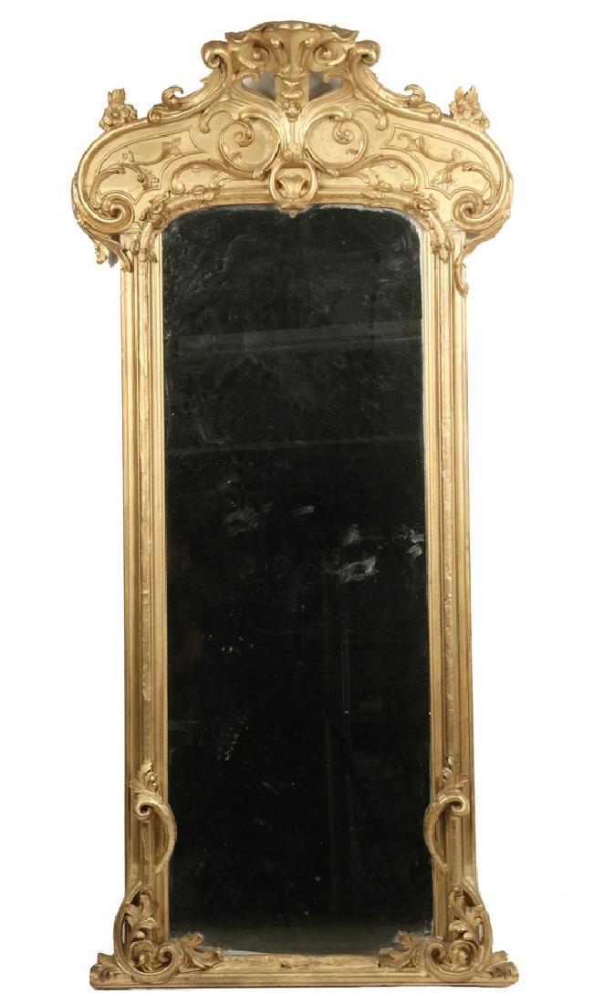 VICTORIAN ENTRY HALL LOOKING GLASS (1 of 4)