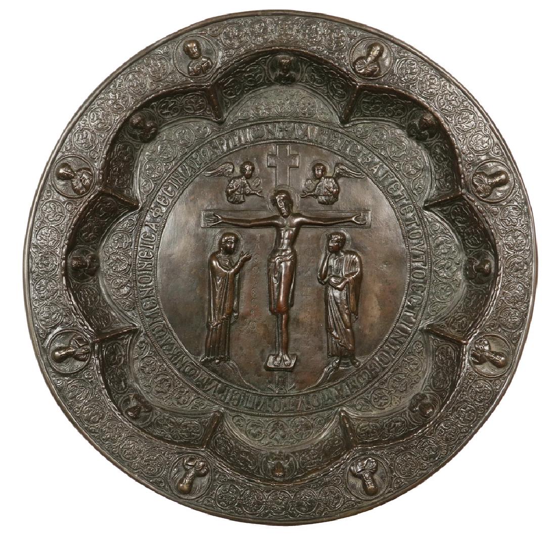 GRAND TOUR REPLICA OF AN EARLY BRONZE CHARGER (1 of 3)