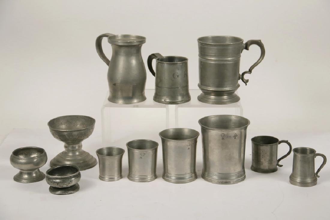 (12 PCS) EARLY PEWTER (1 of 6)