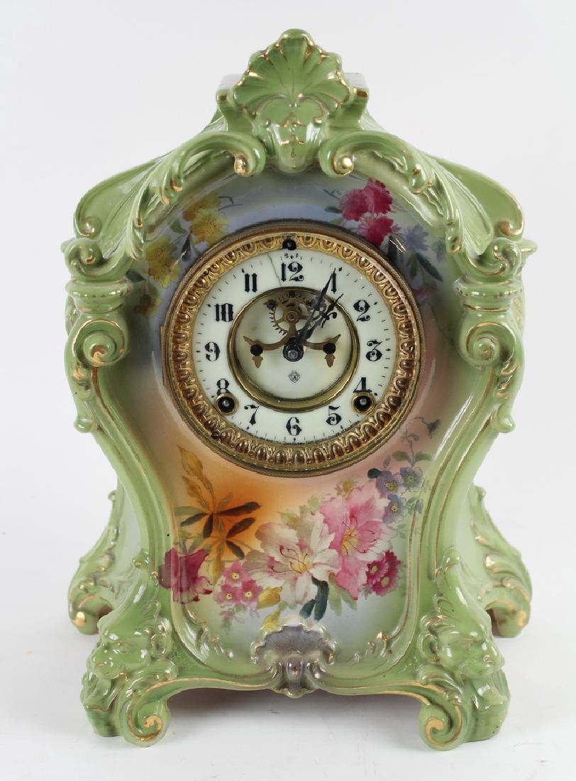 GERMAN PORCELAIN CLOCK Jun 28, 2017 Thomaston Place Auction