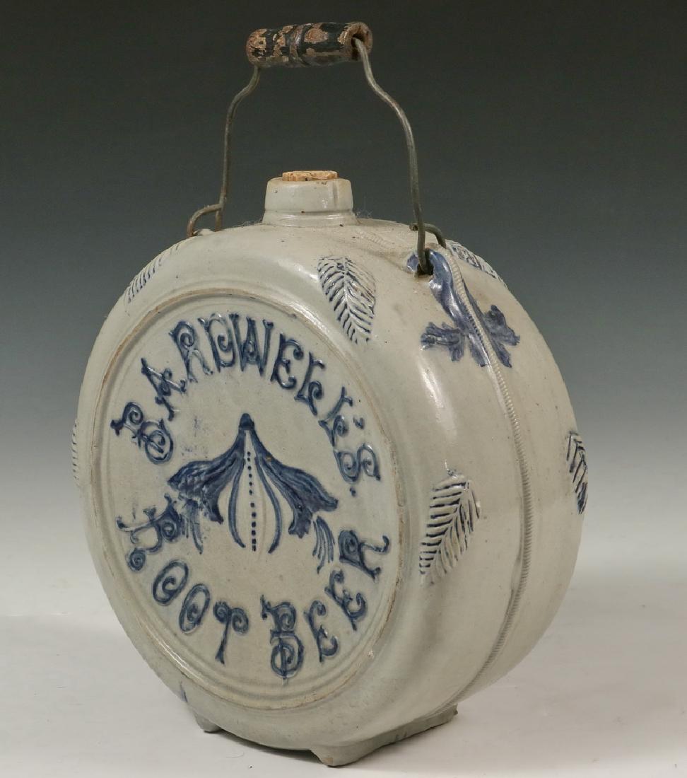 BARDWELL'S ROOT BEER STONEWARE KEG (1 of 3)
