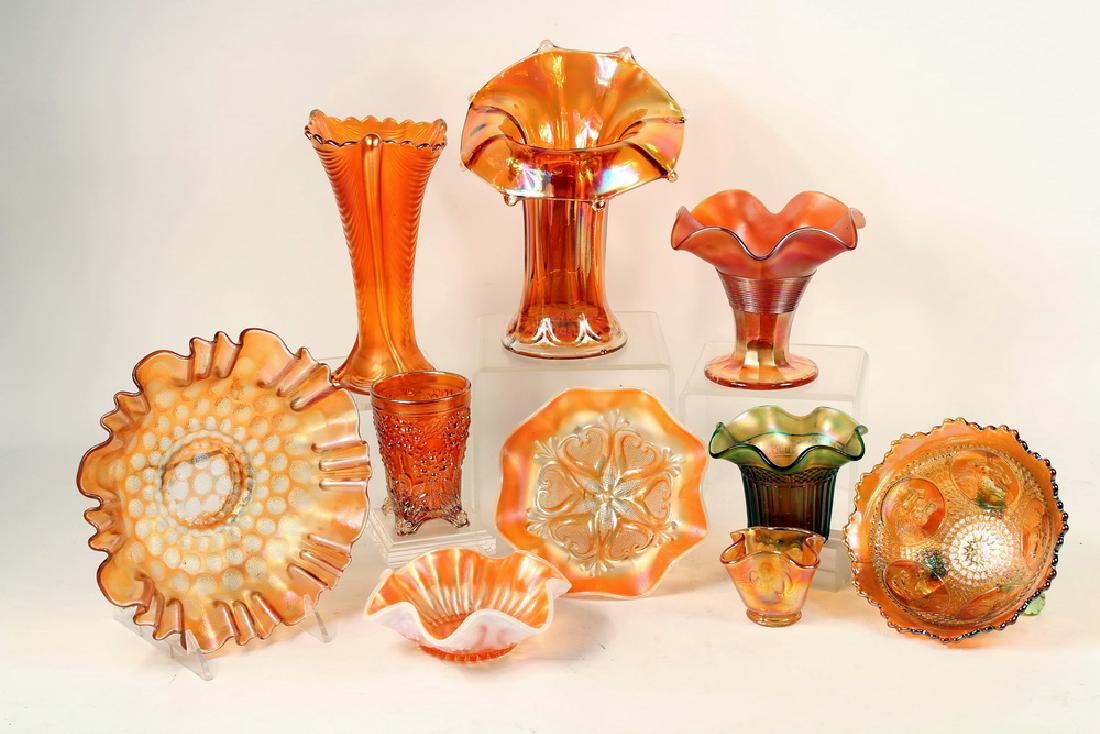 (10 PCS) CARNIVAL GLASS (1 of 2)