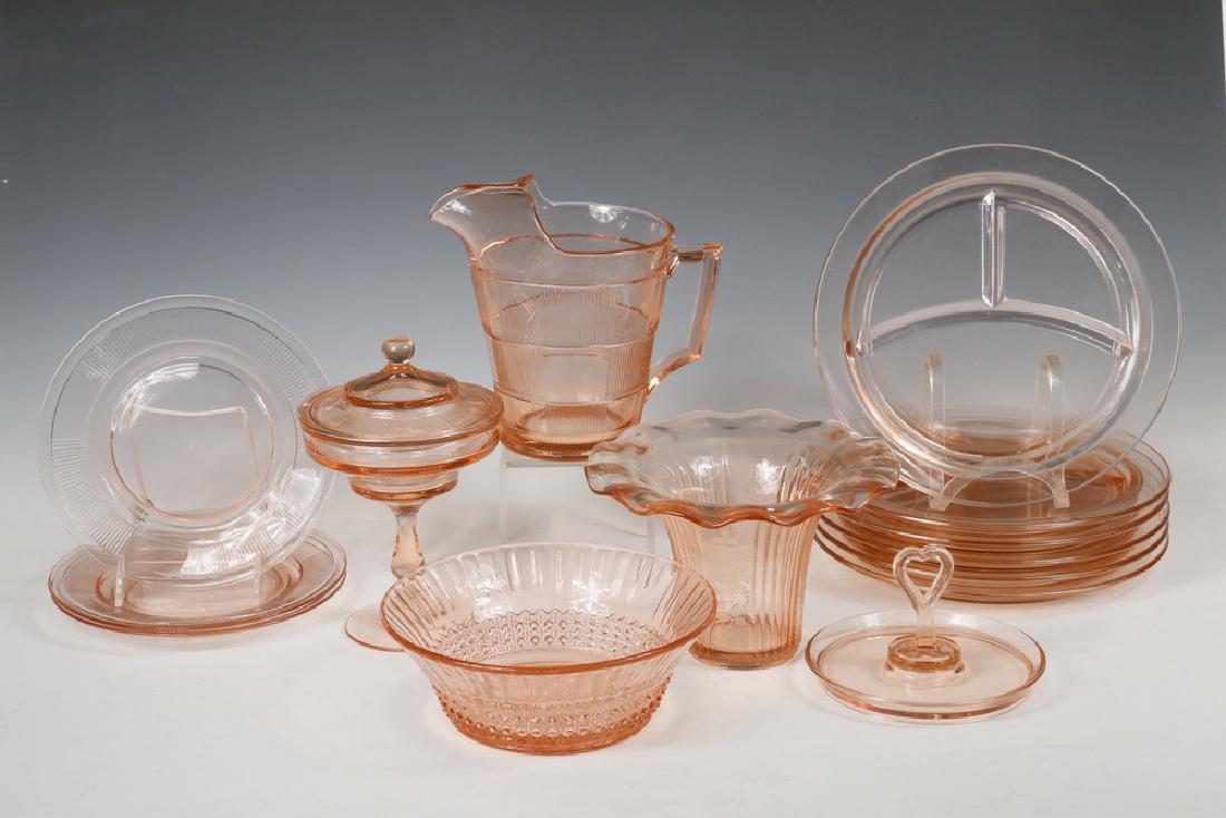 (14 PCS) DEPRESSION ERA GLASS (1 of 1)