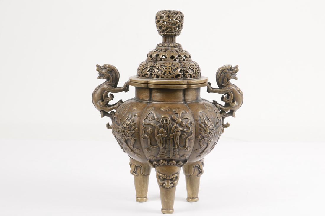 CHINESE BRONZE CENSER (1 of 4)