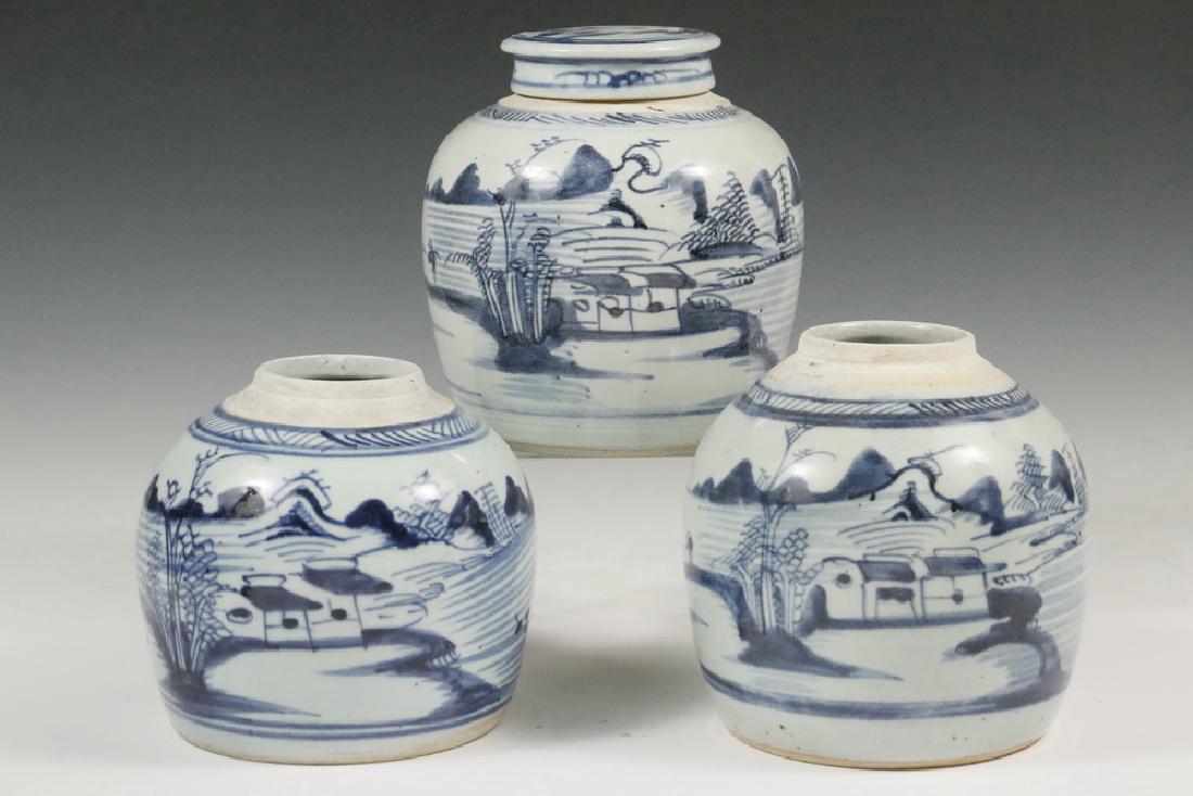 (3) CANTON GINGER JARS (1 of 2)