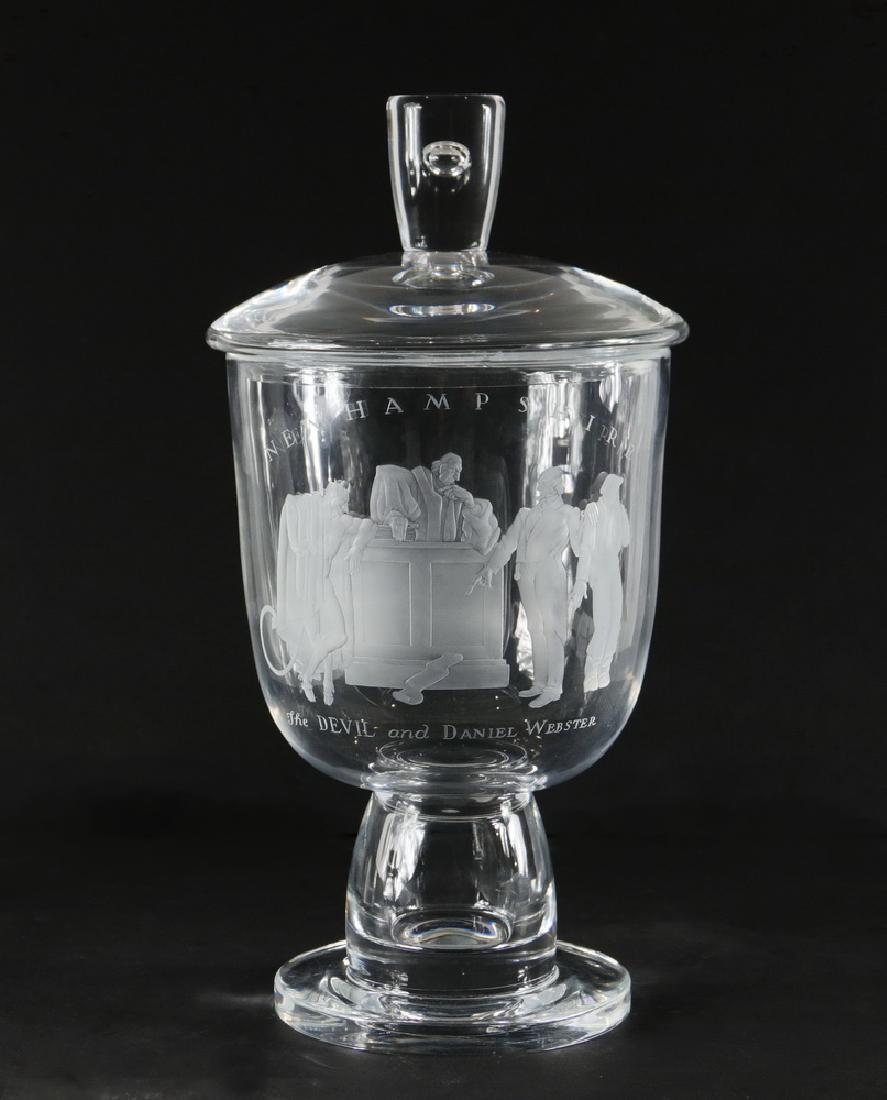 RARE STEUBEN LIDDED BOWL (1 of 3)