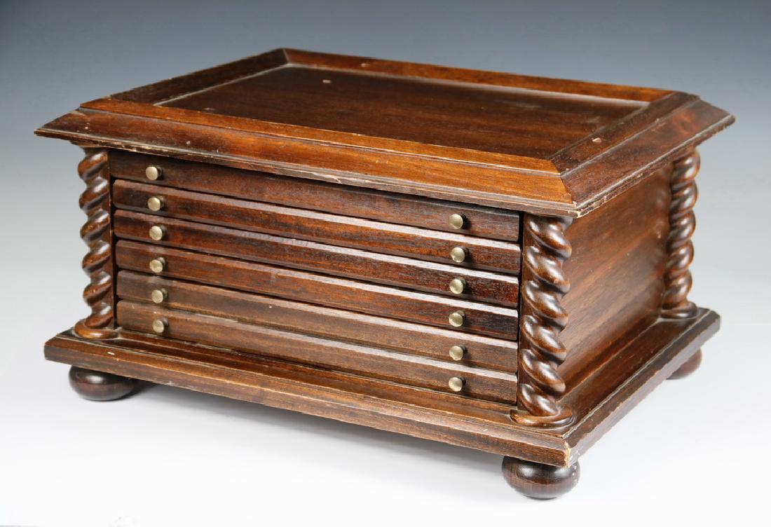 VICTORIAN COLLECTOR'S TABLETOP CABINET (1 of 2)