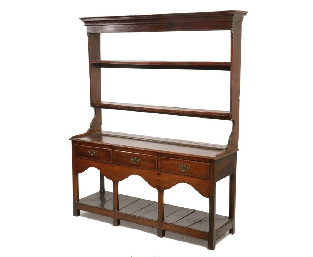 18TH C. OAK DRESSER (1 of 2)