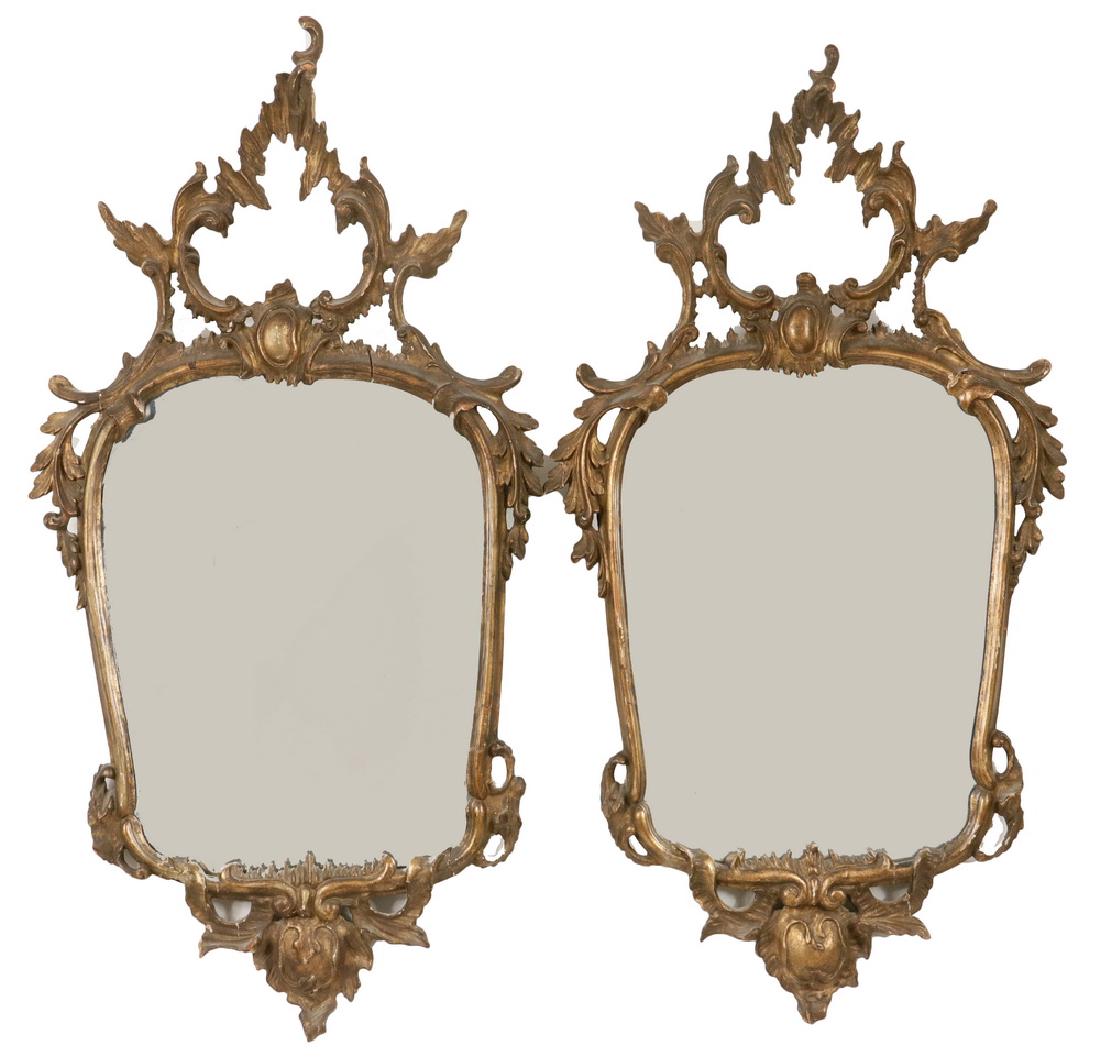 PAIR 18TH C. ROCOCO MIRRORS (1 of 1)