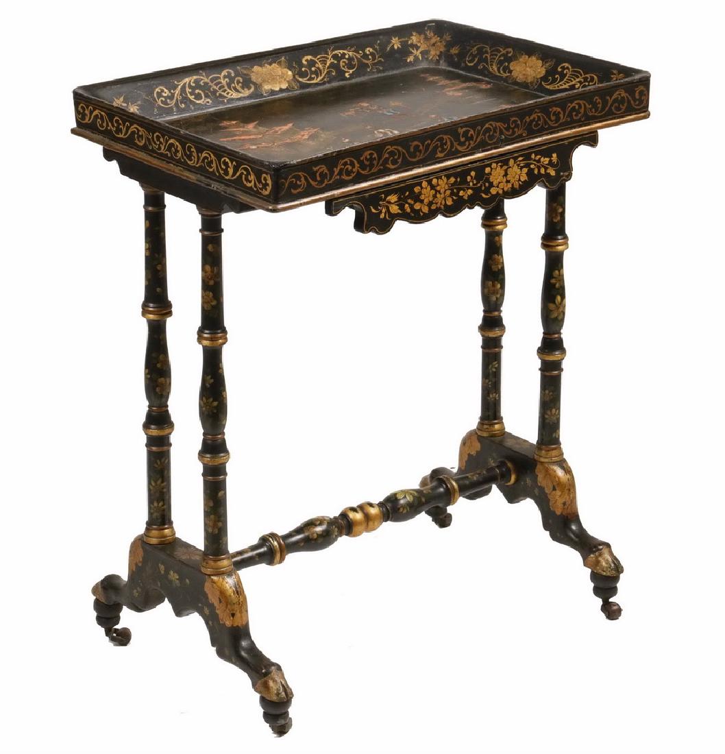 19TH C. CHINOISERIE SIDE TABLE (1 of 2)