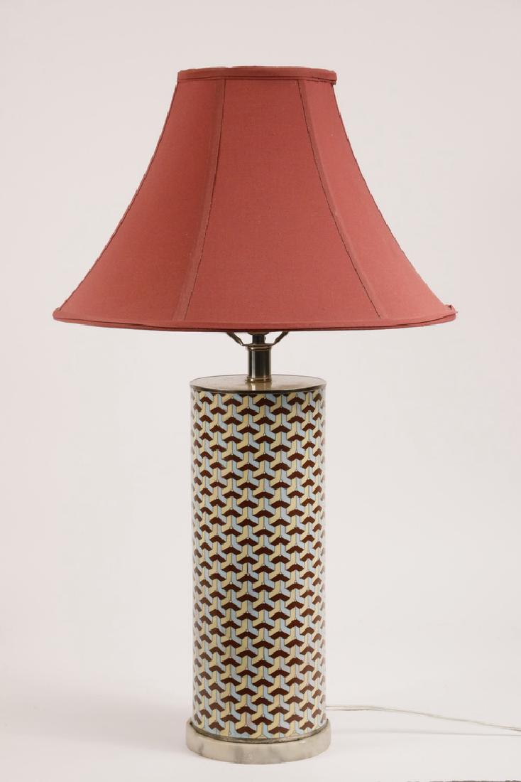 ART DECO CLOISONNE TABLE LAMP (1 of 2)