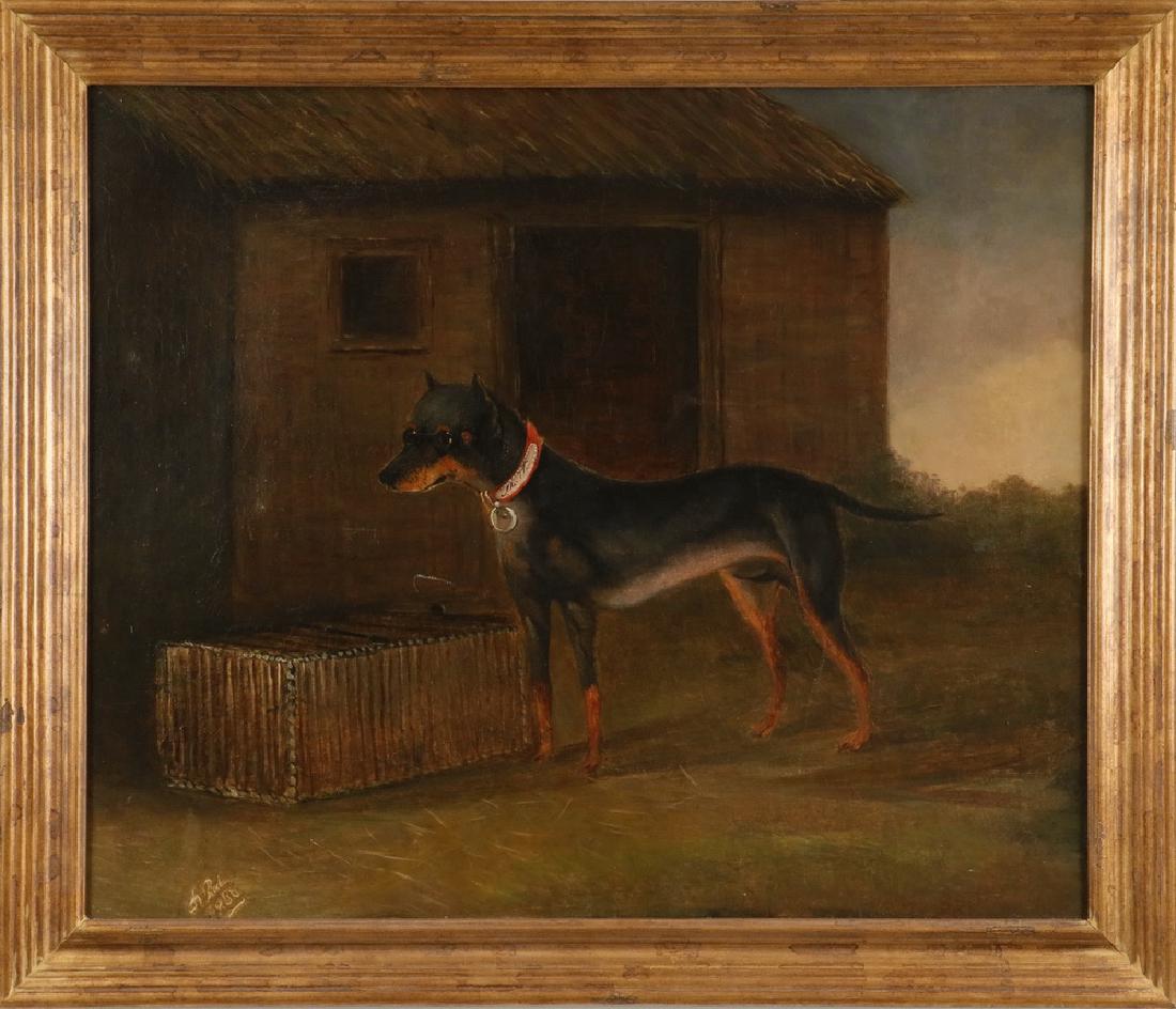 19TH C. DOG PAINTING (1 of 4)
