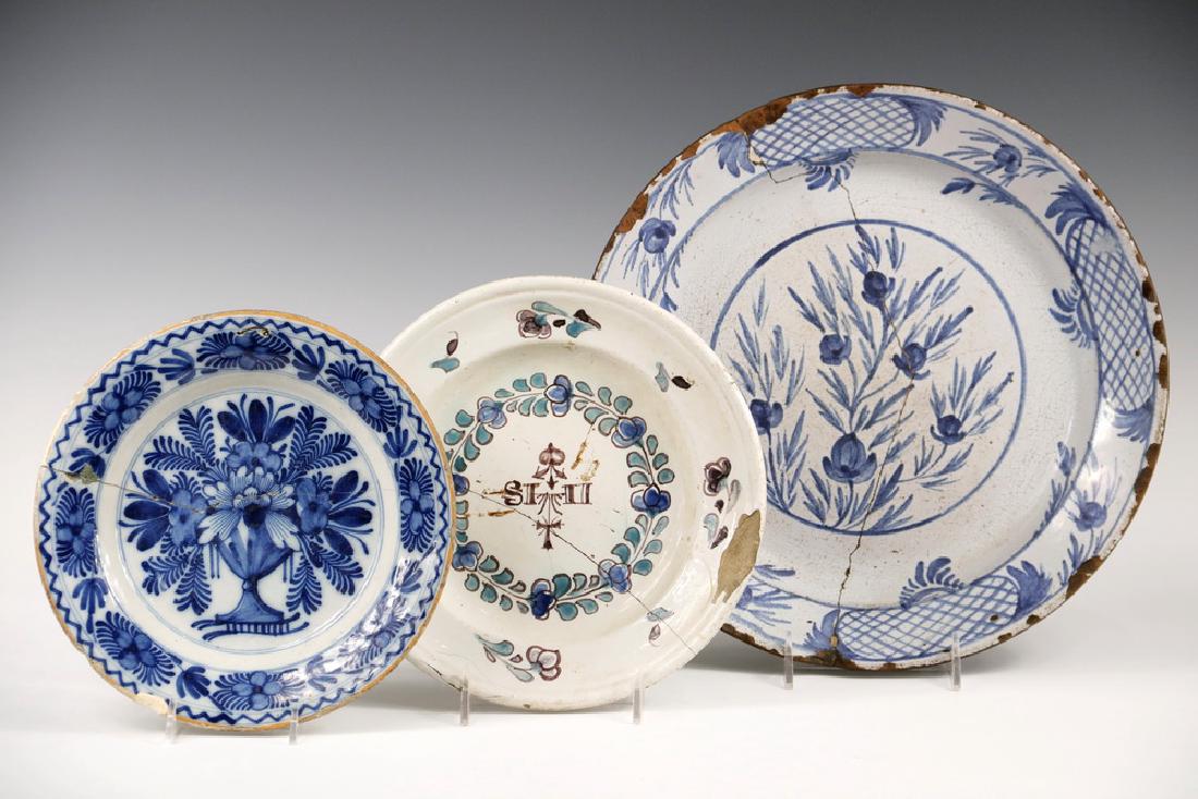 (3) EARLY POTTERY PLATES (1 of 1)