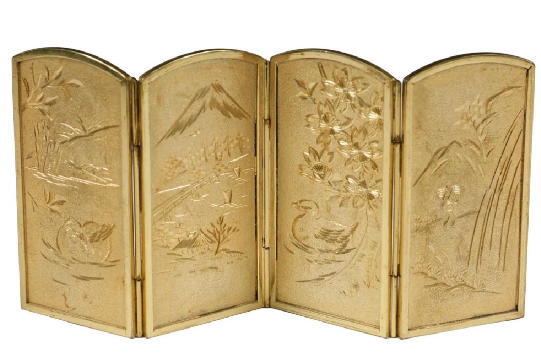 JAPANESE MINIATURE FOLDING SCREEN (1 of 2)