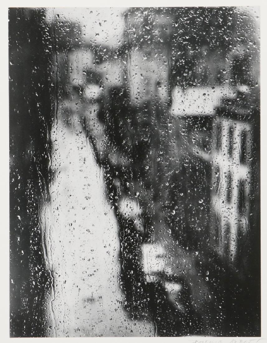 BERENICE ABBOTT (NY/ME, 1898-1991): "From Elizabeth McCausland's Window at 50 Commerce St., 1935", gelatin silver print, from the original glass negative, printed by Abbott circa 1980, pencil signed on the mount, back stamped with her M