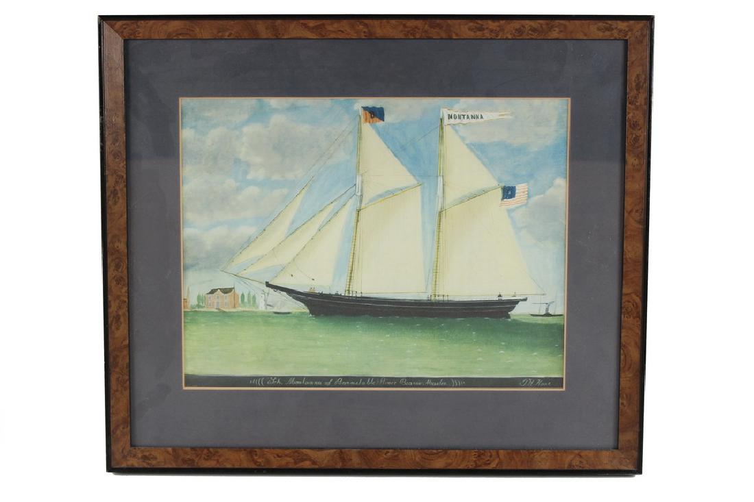FRAMED SHIP PRINT (1 of 3)