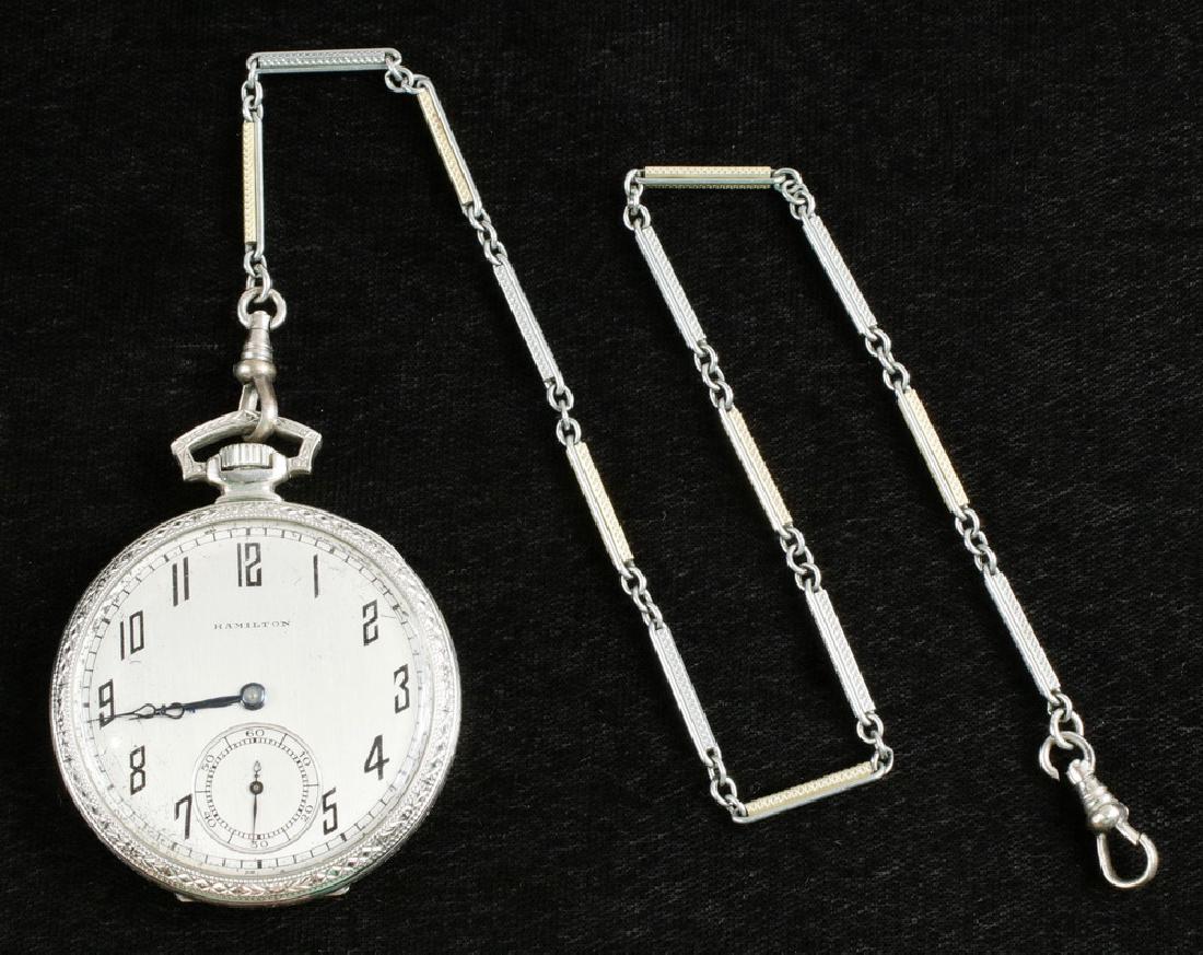 GENT'S POCKET WATCH & CHAIN (1 of 6)