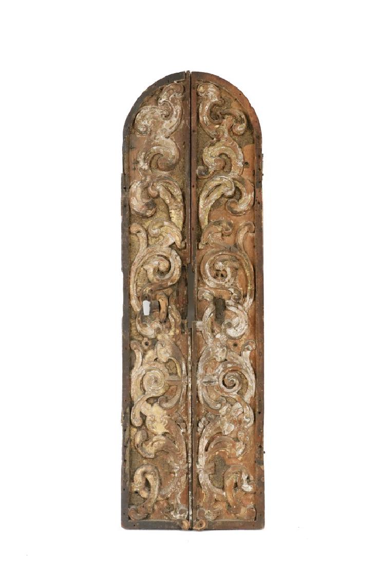SPANISH COLONIAL CARVED DOOR SHUTTER (1 of 2)