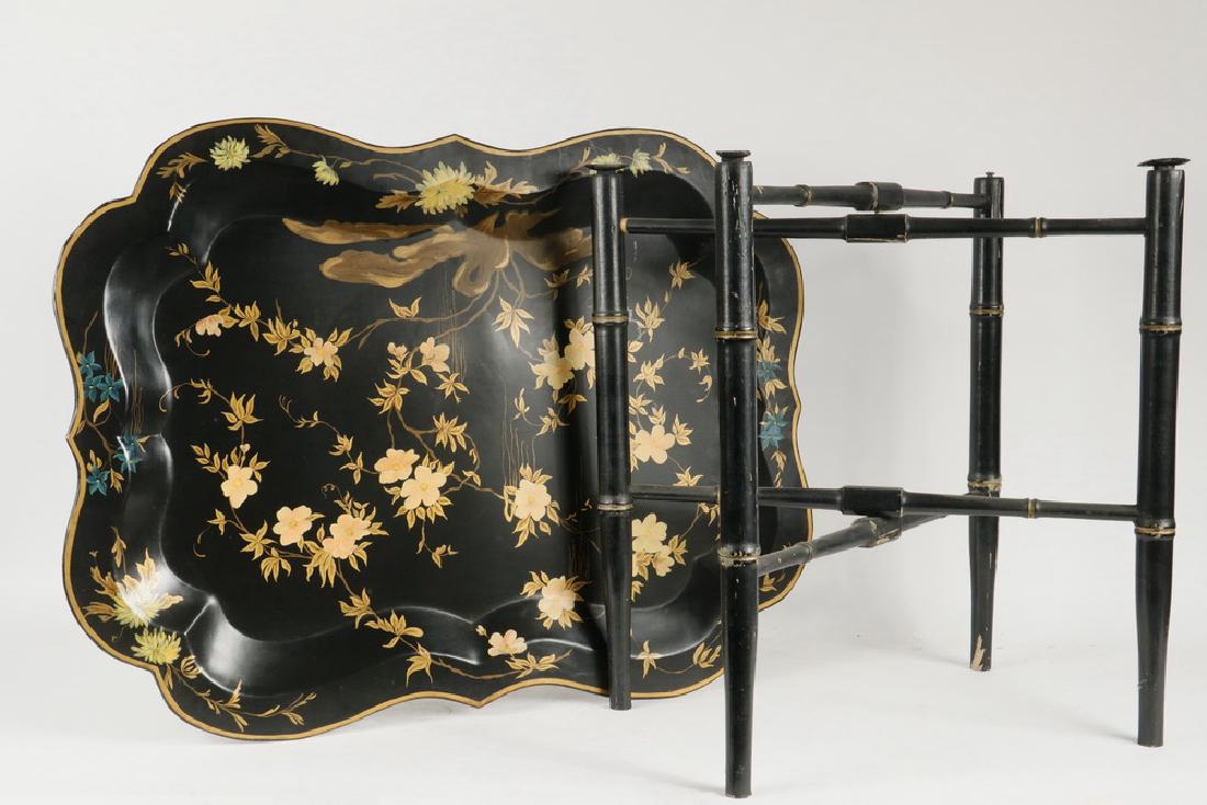 1950S TOLE TRAY ON STAND (1 of 1)