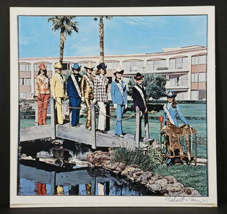 RICHARD MCLEAN (WA/CA, 1934-2014): "Rodeo Girls", an original color photograph, signed and dated '73, unframed, hinged to board, 12 1/2" x 13". Fine condition.