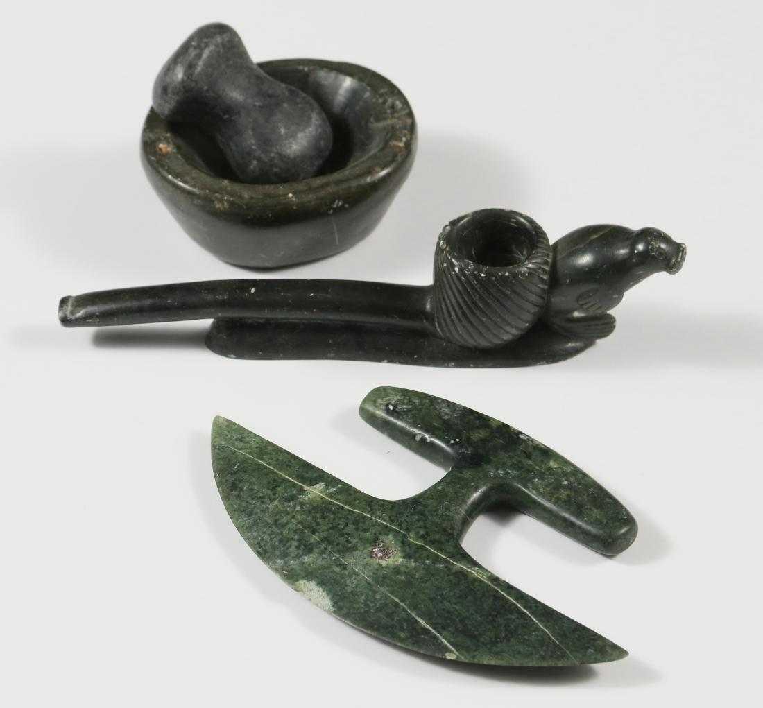 (3) INUIT CARVED TOOLS (1 of 5)