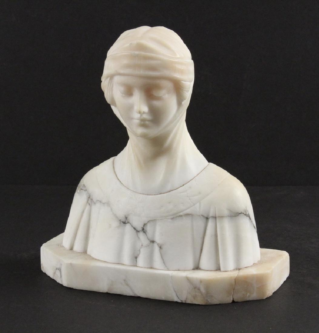 MARBLE BUST SCULPTURE (1 of 2)