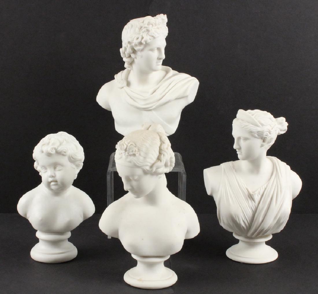 (4) BISQUE PORCELAIN BUSTS (1 of 3)