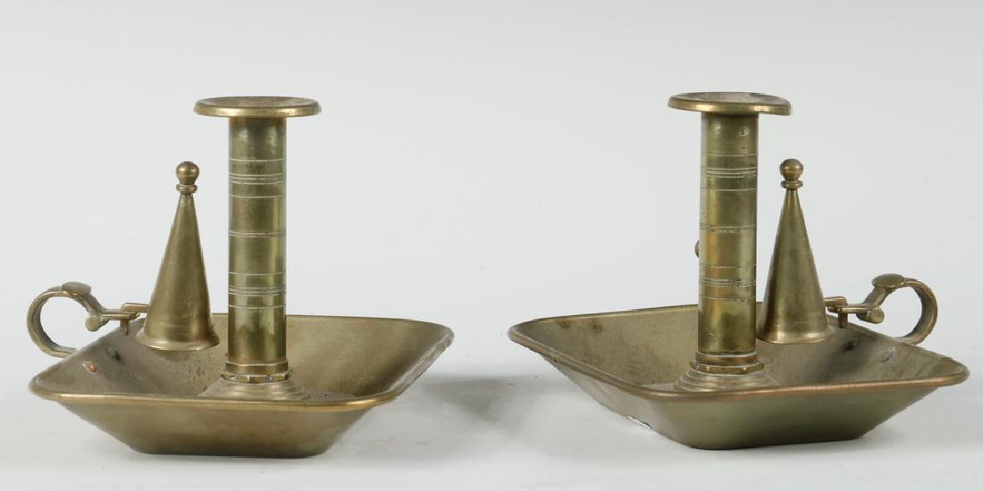 PR BRASS CHAMBERSTICKS (1 of 2)