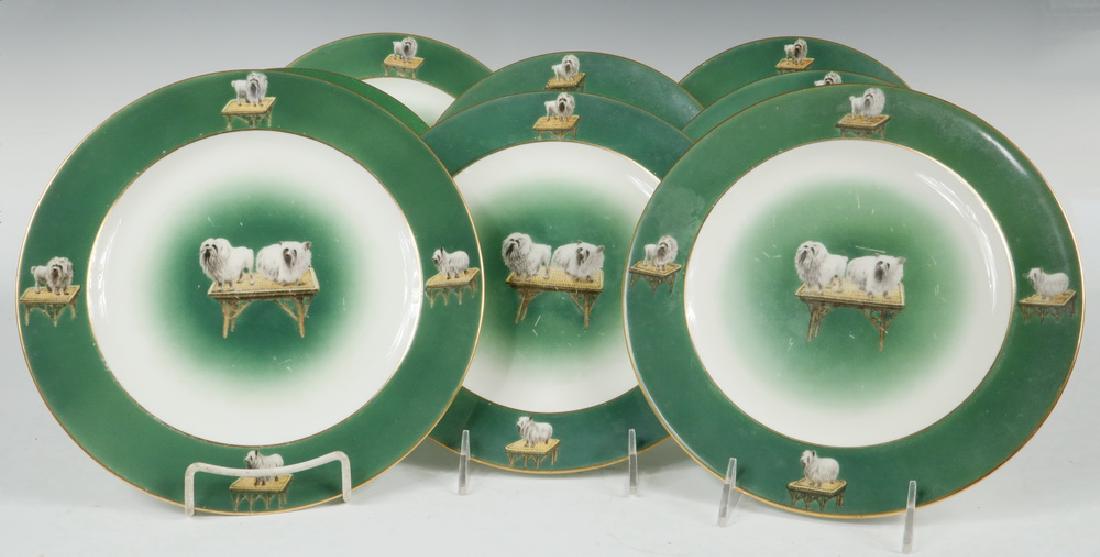 (10) PORCELAIN DOG PLATES (1 of 2)