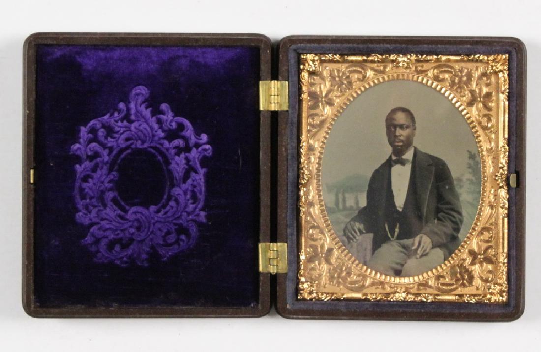 RARE ANTEBELLUM PORTRAIT OF A FREE BLACK MAN (1 of 2)