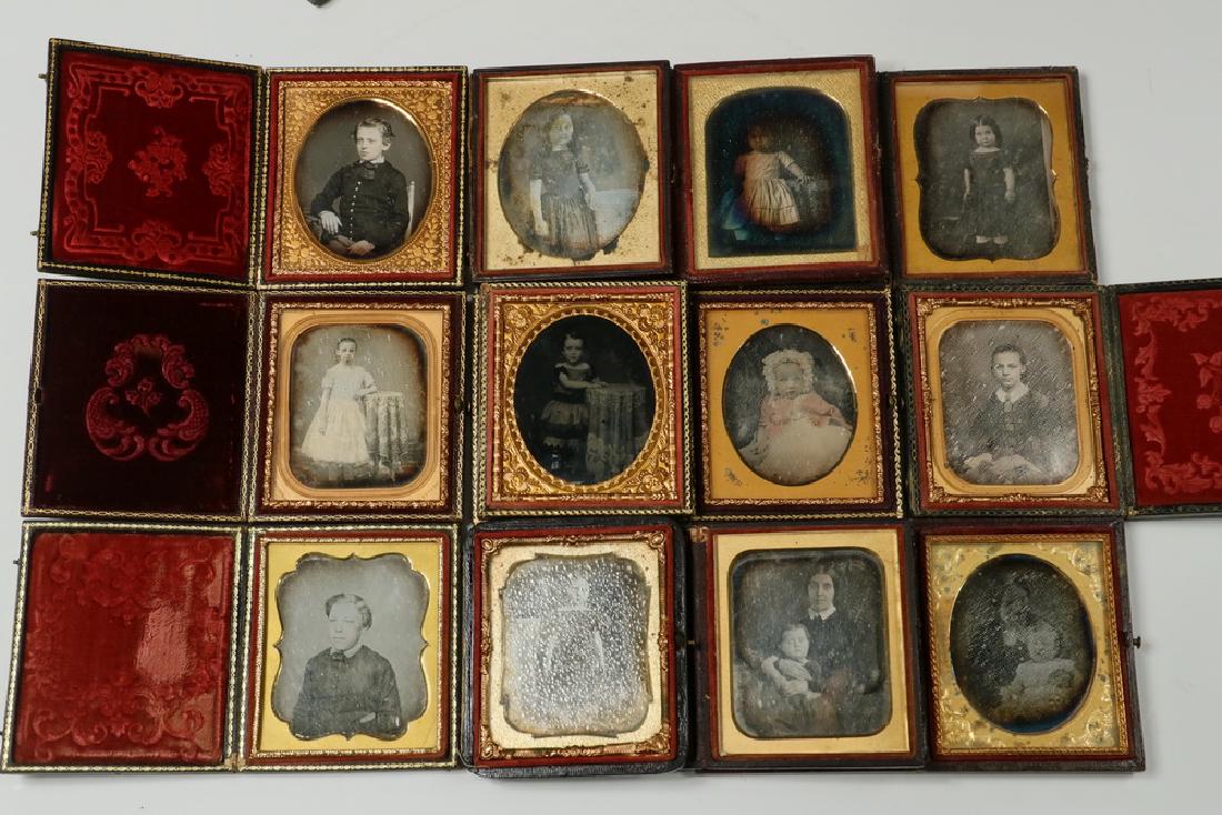 (12) CASED DAGUERREOTYPES OF CHILDREN (1 of 5)