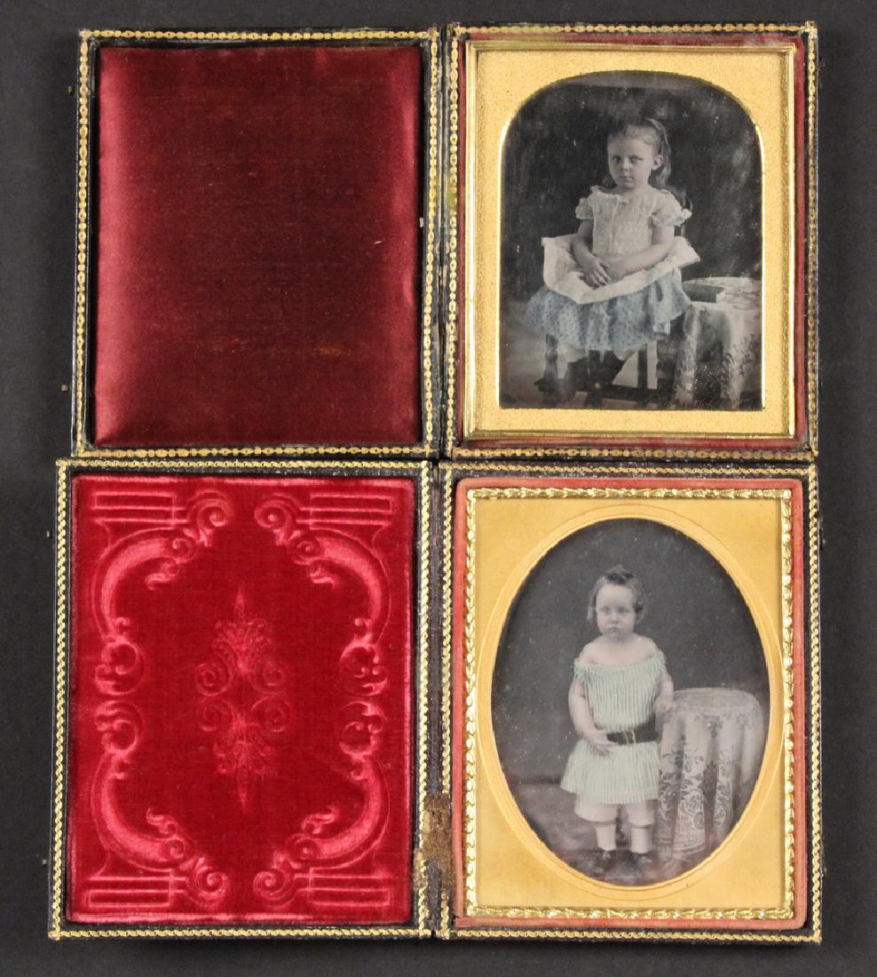 (2) EARLY CASED HALF-PLATE DAGUERREOTYPE PHOTOS FROM (1 of 2)
