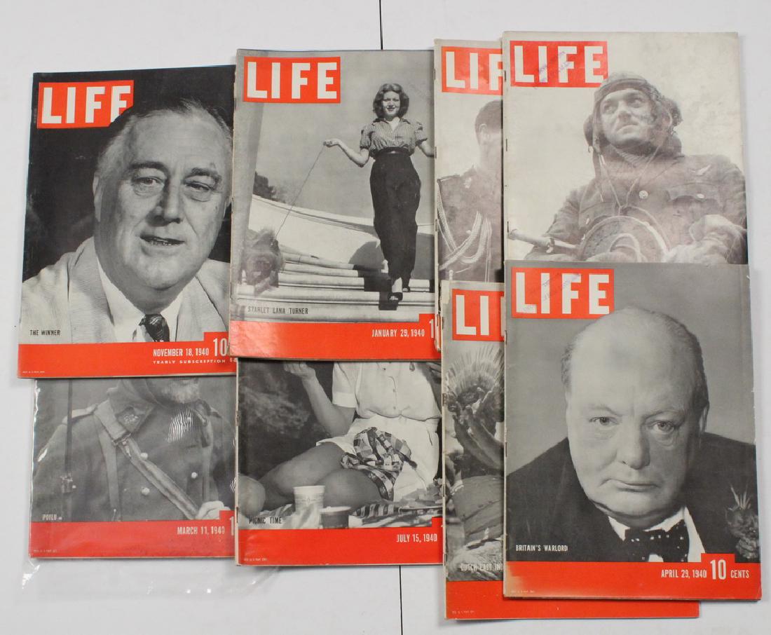 (40) 1940 LIFE MAGAZINES (1 of 2)
