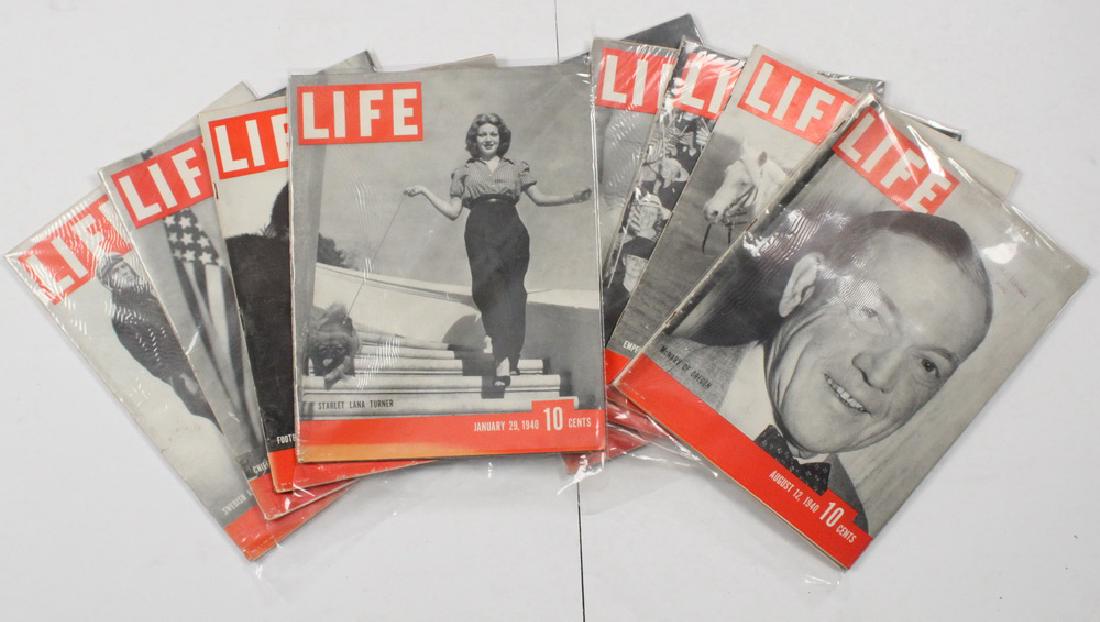 (40) 1940 LIFE MAGAZINES (1 of 2)
