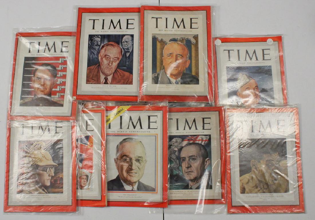 (80) 1940S TIME MAGAZINES (1 of 2)