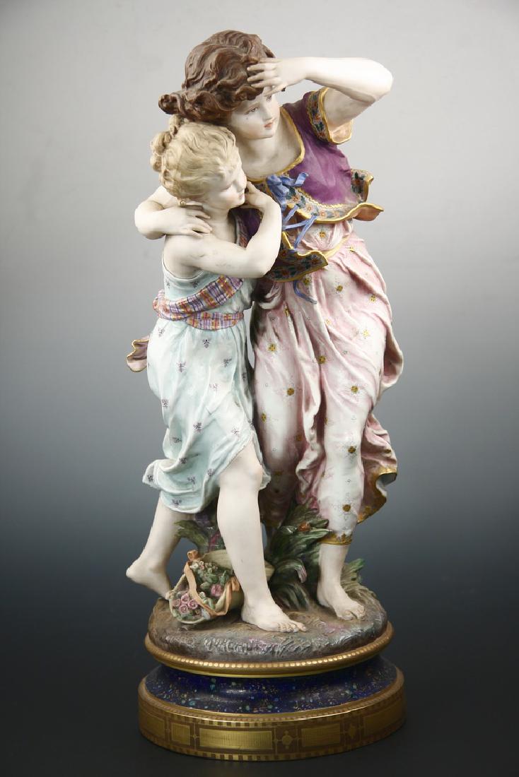 BISQUE PORCELAIN FIGURAL GROUP (1 of 6)