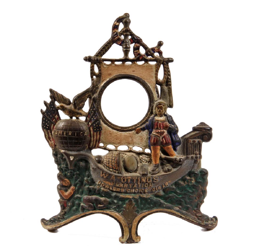 CIGAR ADVERTISING CLOCK HOLDER (1 of 4)