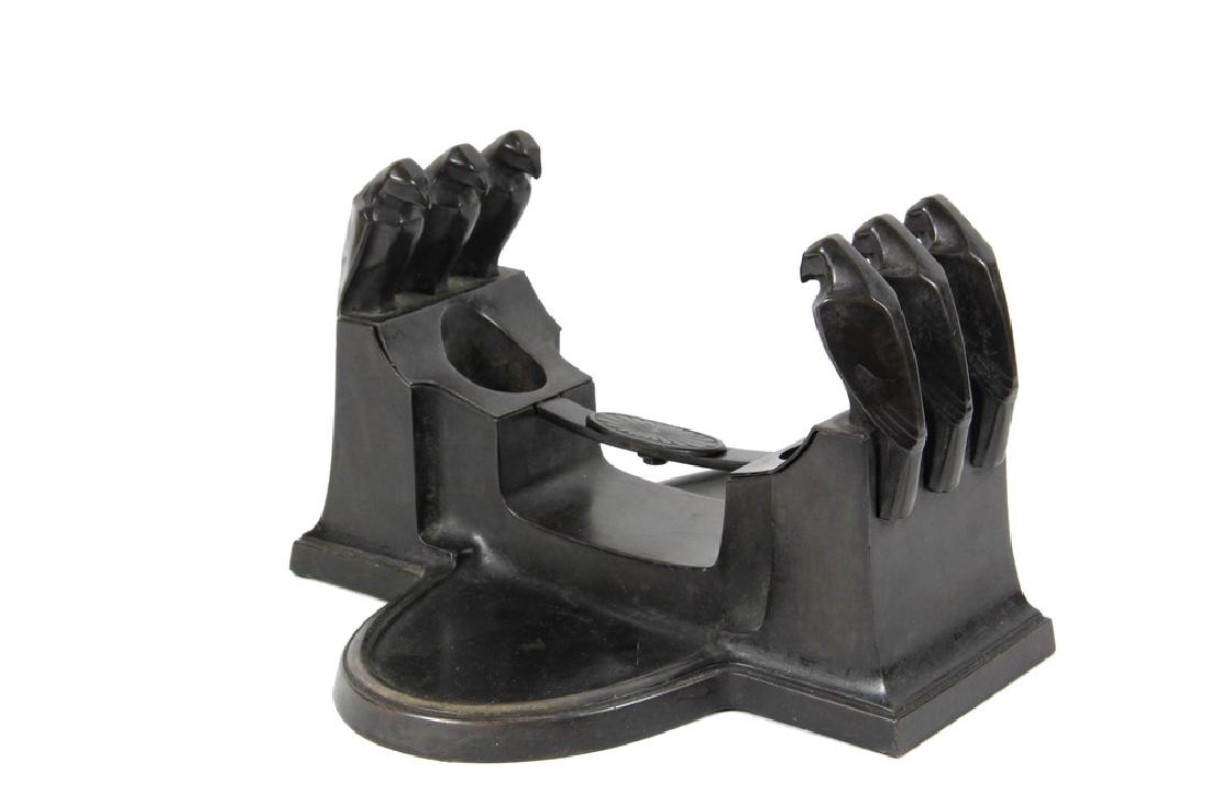 BRONZE ART DECO SMOKING CADDY (1 of 8)