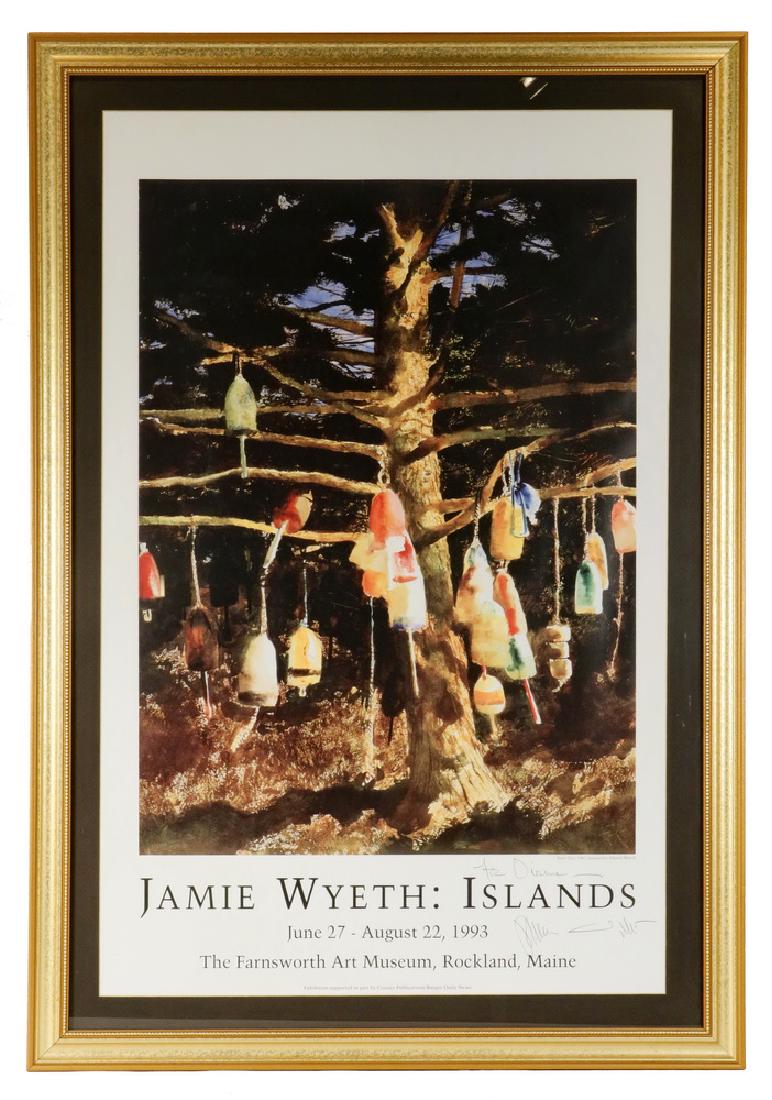 SIGNED JAMIE WYETH EXHIBITION POSTER (1 of 3)