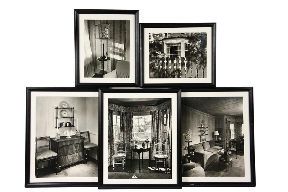 ANDRE KERTESZ (HUNGARY/NY, 1894-1985): Twelve Original Gelatin Silver Photographs, interiors and exteriors of "Horse Haven", the historic Thomas Hastings residence in Aiken, South Carolina, built from his design, for his wife Helen Benedic