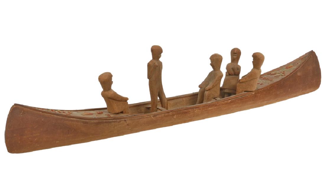 NATIVE AMERICAN CANOE MODEL (1 of 4)
