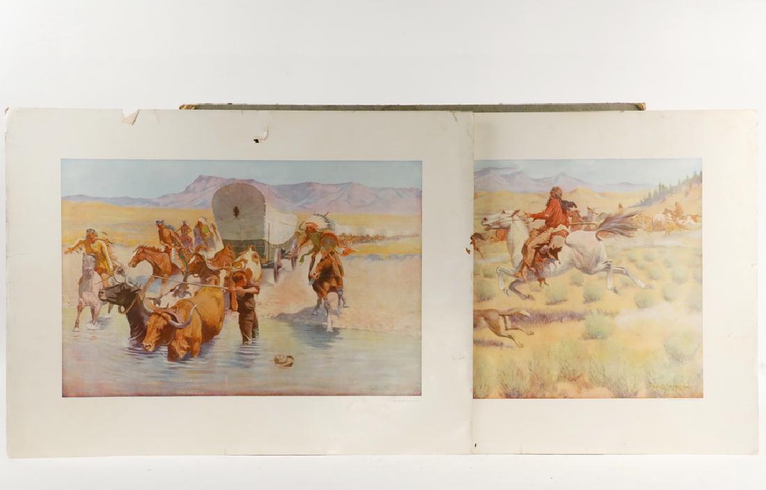 (6) FREDERIC REMINGTON CHROMOLITHOGRAPHS (1 of 4)