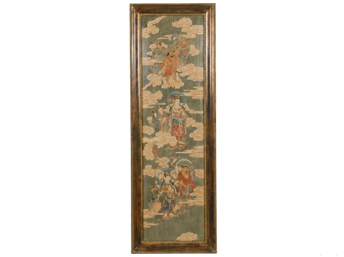 FRAMED THANGKA PANEL (1 of 3)