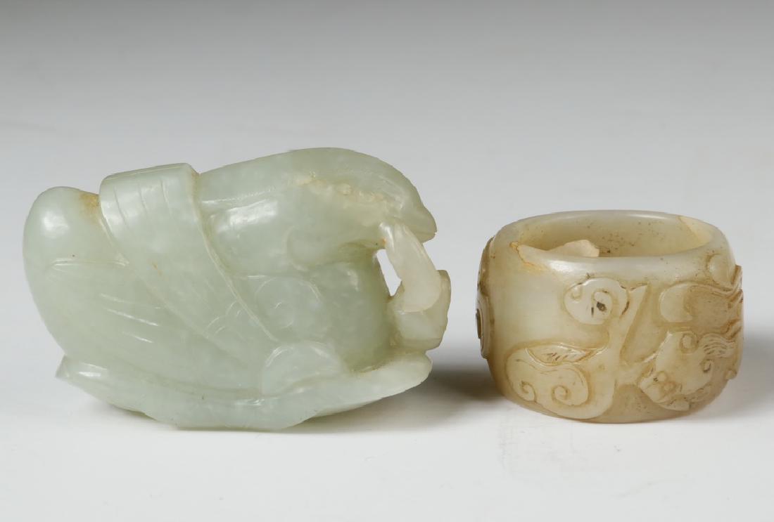 (2 PCS) CARVED JADE (1 of 4)